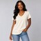 BELLA CANVAS Women’s Relaxed Short Sleeve V-Neck T-Shirt for Casual Style & Custom Print Feminine Tee
